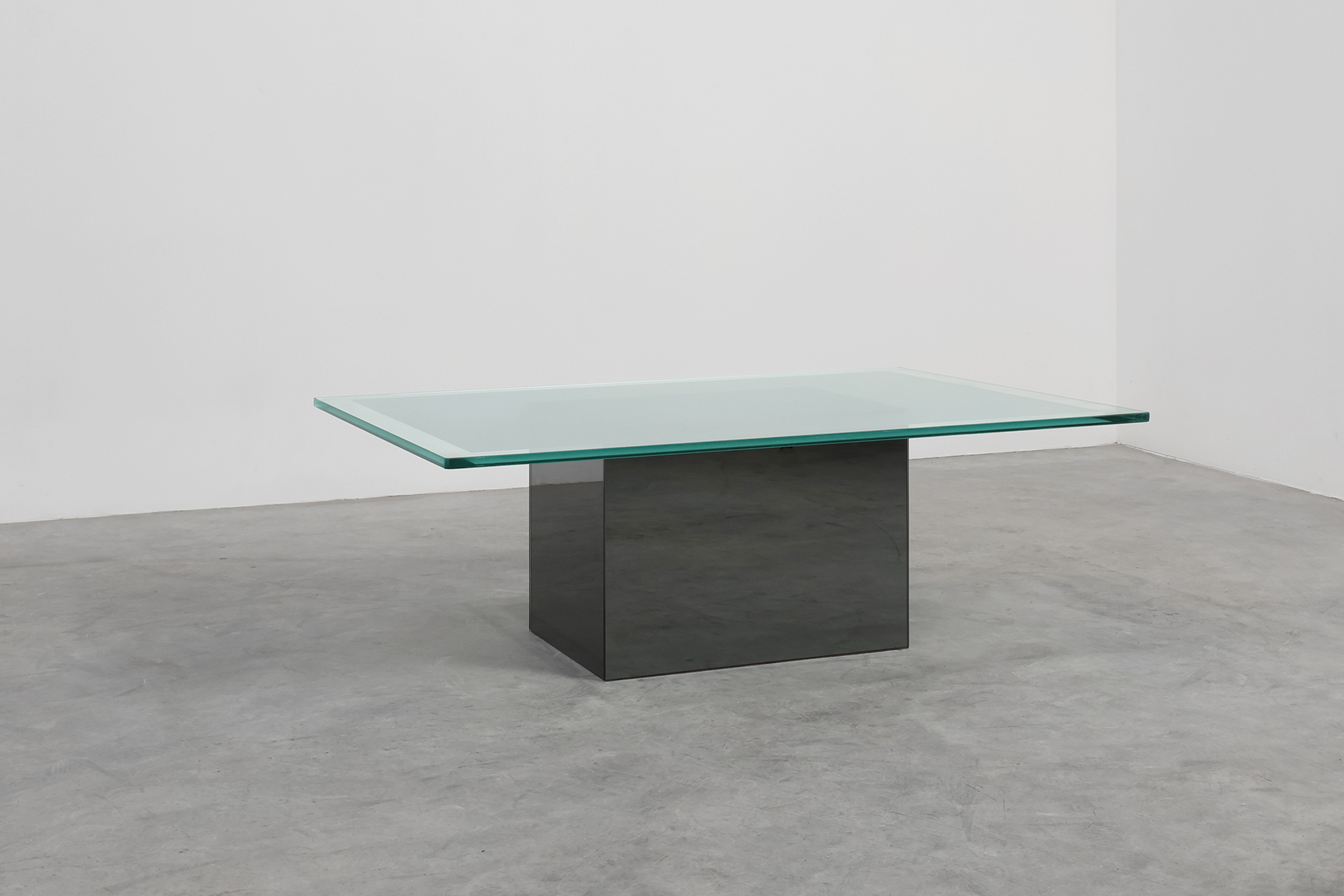 Italian Mirror and Glass Coffee Table by Nanda Vigo for Acerbis, 1971thumbnail